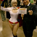 PowerGirl and Ceaser 