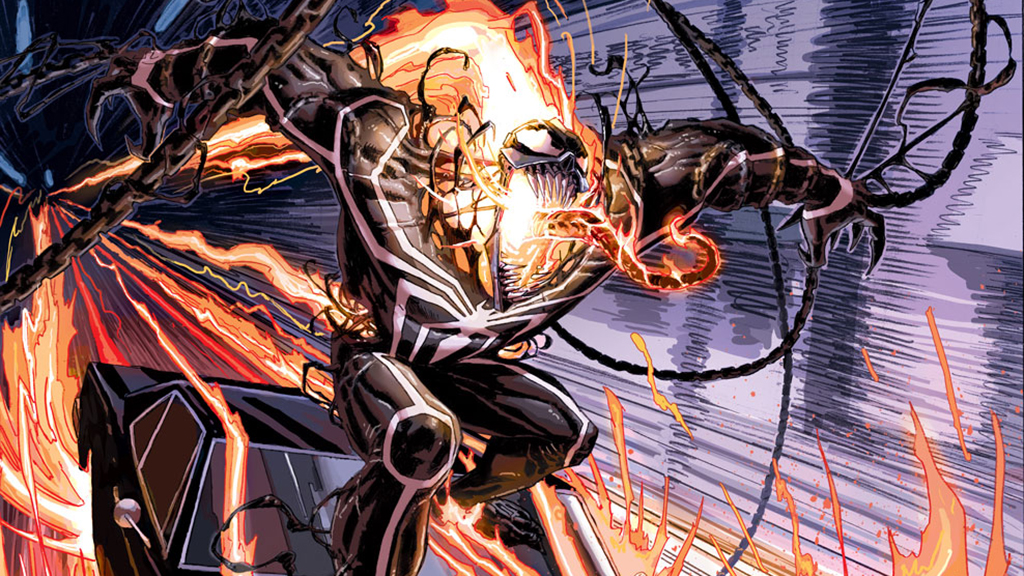 blue venomized ghost rider